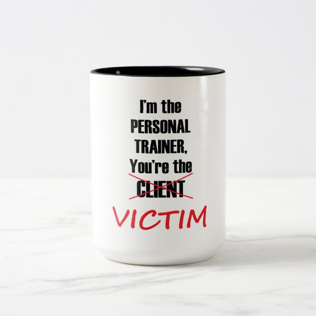 Taza personal divertida del entrenamiento de la (Centro)