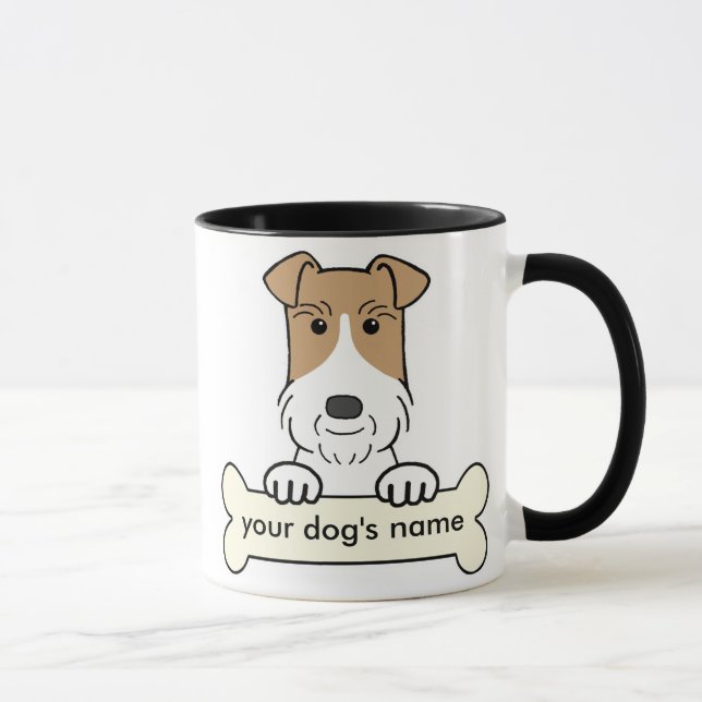 Taza Personalice el fox terrier del alambre (Derecha)