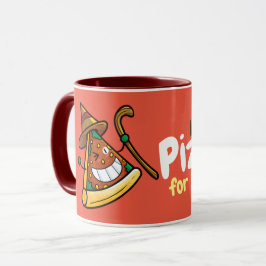 Taza Personalice la bebida, comamos pizza Mug