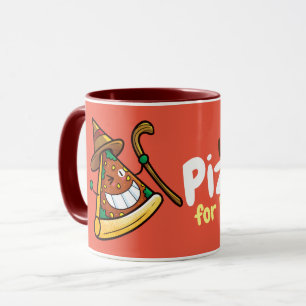 Taza Personalice la bebida, comamos pizza Mug