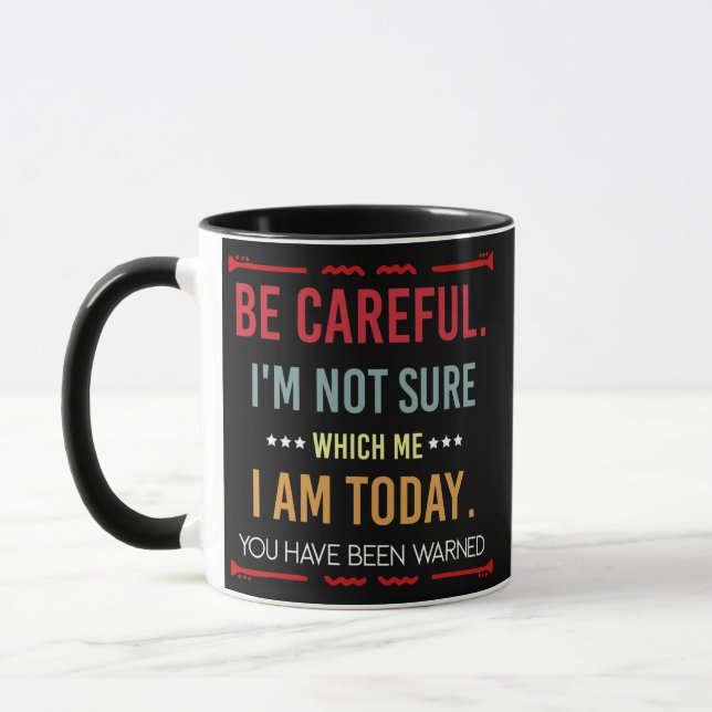 Taza Personalidad divertida Actitud matutina sarcástica (Izquierda)
