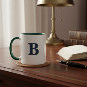 Taza Personalised Initial Mug – Custom Letter Coffee 