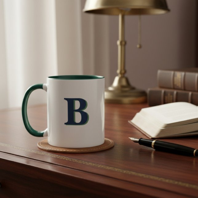 Taza Personalised Initial Mug – Custom Letter Coffee  (Subido por el creador)