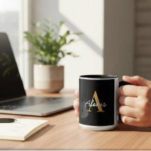 Taza Personalised Mug   Initial and Name Mug   Custom