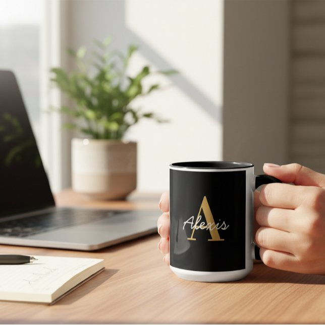 Taza Personalised Mug | Initial and Name Mug | Custom  (Subido por el creador)