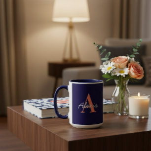 Taza Personalised Mug Initial and Name Mug Custom