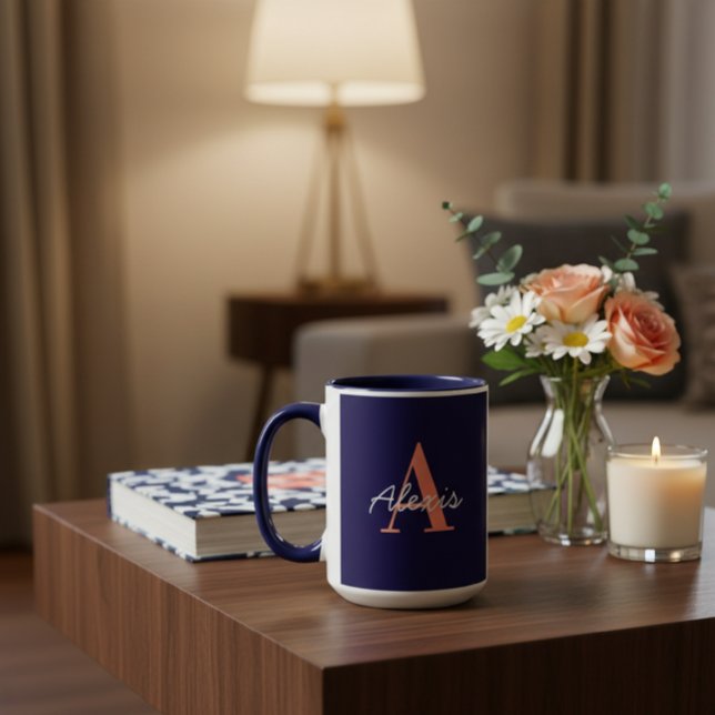 Taza Personalised Mug | Initial and Name Mug | Custom  (Subido por el creador)