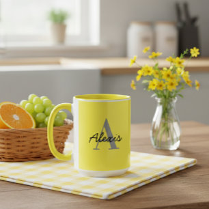Taza Personalised Mug   Initial and Name Mug   Custom 
