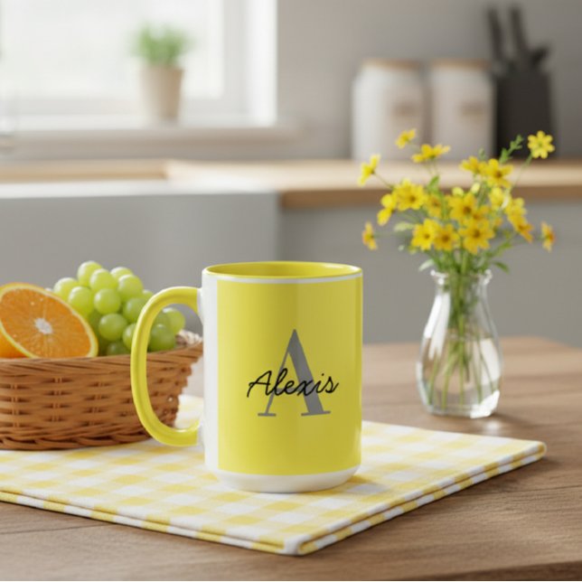 Taza Personalised Mug | Initial and Name Mug | Custom  (Subido por el creador)