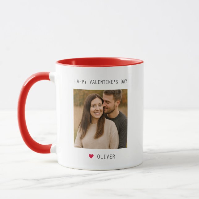 Taza Personalised Valentine's Day Photo (Izquierda)