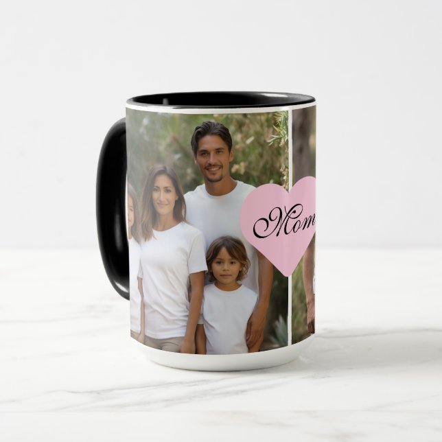 Taza Personaliza 2 foto mejor mamá (Anverso izquierdo)