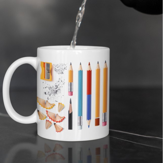 Taza Personaliza el lápiz, vuelve a la escuela (Subido por el creador)