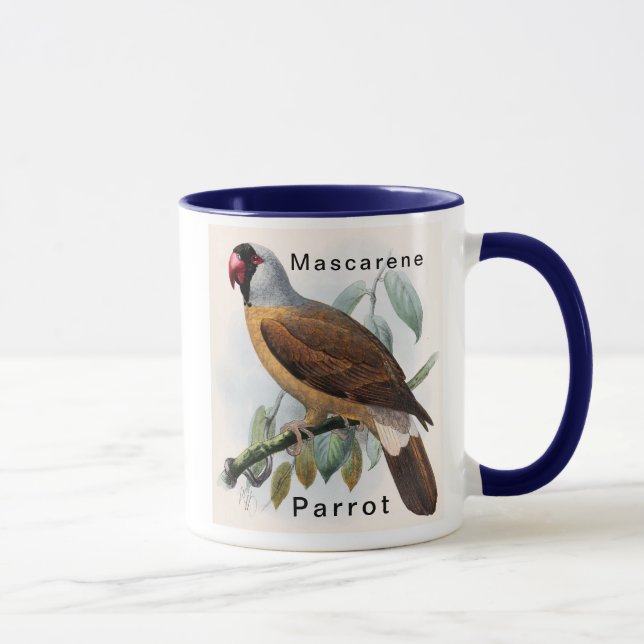 Taza Personaliza el loro de mascarene de John Keulemans (Derecha)