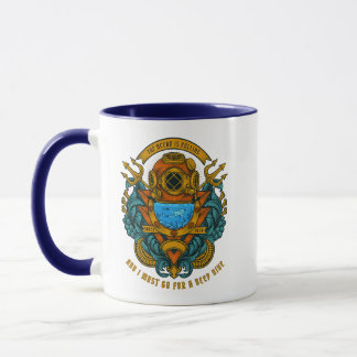 Taza Personaliza el Poseidón Buzo de Aguas Profundas Vi