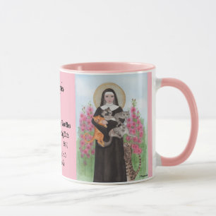 Taza Personaliza el Santo de Gatos Gertrude Café
