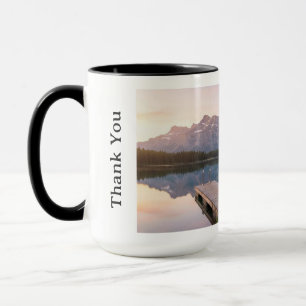 Taza Personaliza paisaje natural del lago de los Alpes