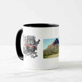 Taza Personaliza Paseo en Motocicleta Vintage Ruta 66