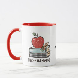 Taza Personaliza Regala Enseña Ama Inspira Regalo Para 