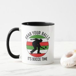 Taza Personalizable 2 lateral (nombre) Bocce Ball Mug I