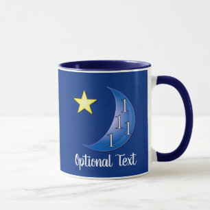 Taza Personalizable azul de la luna