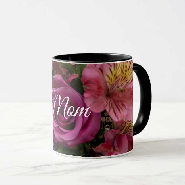 Taza Personalizable Bouquet Flowers Mug (Anverso derecho)