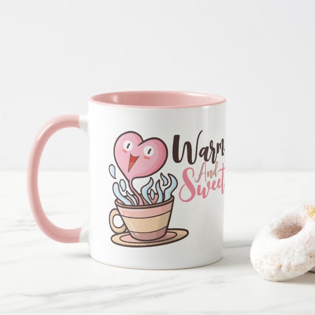 Taza Personalizable Café Cardiaco Personalizado Aroma (Con donut)