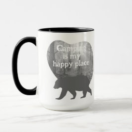Taza Personalizable "Camping es mi lugar feliz Mug