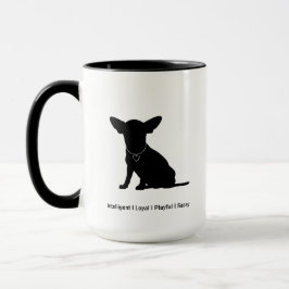 Taza Personalizable Chihuahua Yin Yang Café Mug
