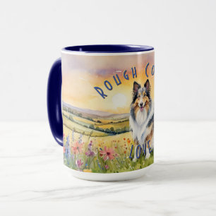Taza Personalizable Collie Love Mug, Personaliza tu Sip