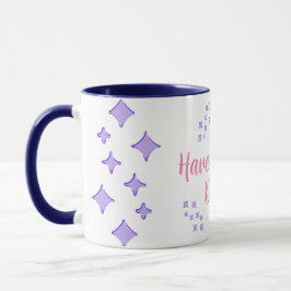 Taza Personalizable de alfombras de patrón de estrellas