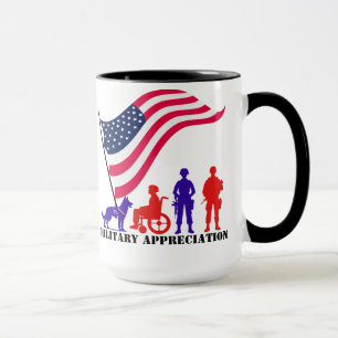 Taza Personalizable de Apreciación Militar
