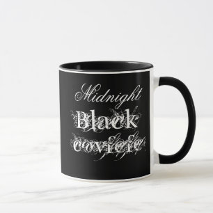 Taza Personalizable de café negro de medianoche