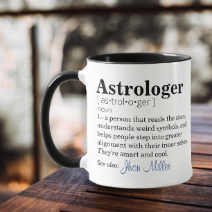 Taza Personalizable de definición de astrólogo