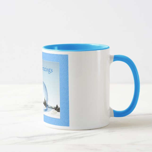 Taza Personalizable de Geetings de temporada (Derecha)
