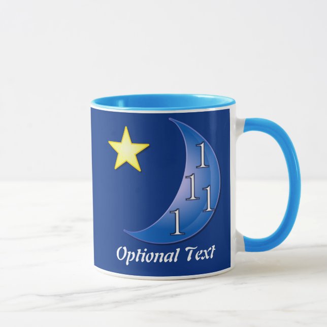 Taza Personalizable de la luna azul (Derecha)