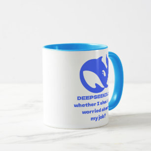 Taza PERSONALIZABLE DEEPSEEK Texto editable personaliza