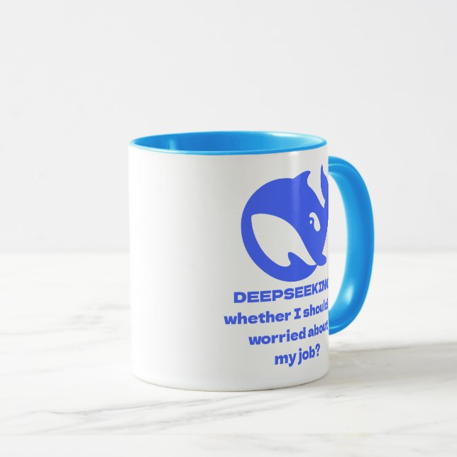 Taza PERSONALIZABLE DEEPSEEK Texto editable personaliza (Anverso derecho)
