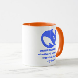 Taza PERSONALIZABLE DEEPSEEK Texto editable personaliza