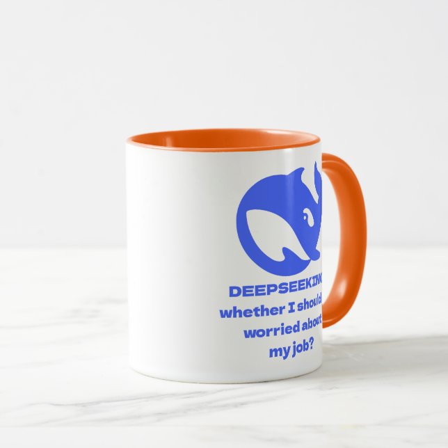 Taza PERSONALIZABLE DEEPSEEK Texto editable personaliza (Anverso derecho)