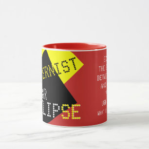 Taza Personalizable divertido del eclipse solar moderni