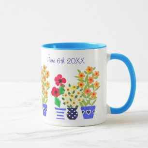 Taza Personalizable 'Flower Power' Boda Mug