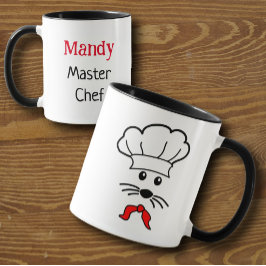Taza Personalizable Little Mouse Master Chef Mug