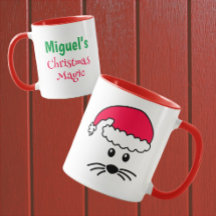 Personalizable Little Mouse Santa