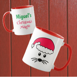 Taza Personalizable Little Mouse Santa