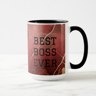 Taza personalizable "Mejor Jefe de la Historia" Café/Te