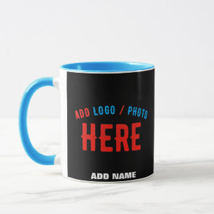 TAZA PERSONALIZABLE MODERNO ESTILO NEGRO VERIFICADO MAR
