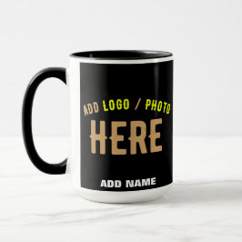 TAZA PERSONALIZABLE MODERNO ESTILO NEGRO VERIFICADO MAR