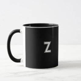 Taza Personalizable negro estilo empotrado personalizad