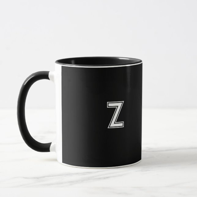 Taza Personalizable negro estilo empotrado personalizad (Izquierda)