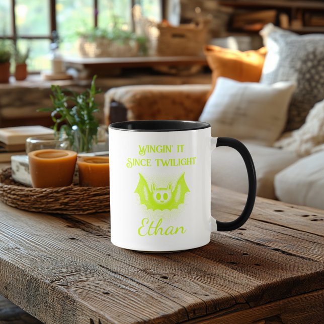 Taza Personalizable Neon Halloween Mug - Diseño de murc (Subido por el creador)
